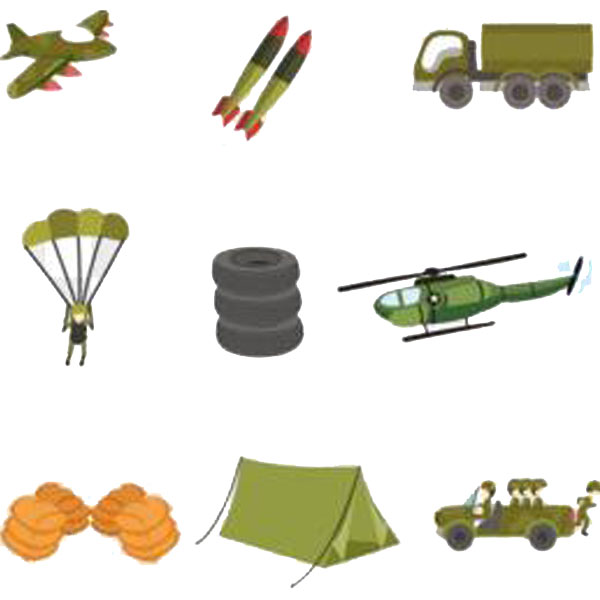 Item NO.: Other military consumables such as bullets, helmets, military clothing, infrared detectors, etc. can be supplied